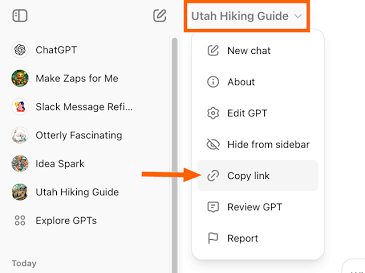 Creating and configuring a custom GPT in ChatGPT.