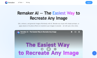 remaker ai website screenshot
