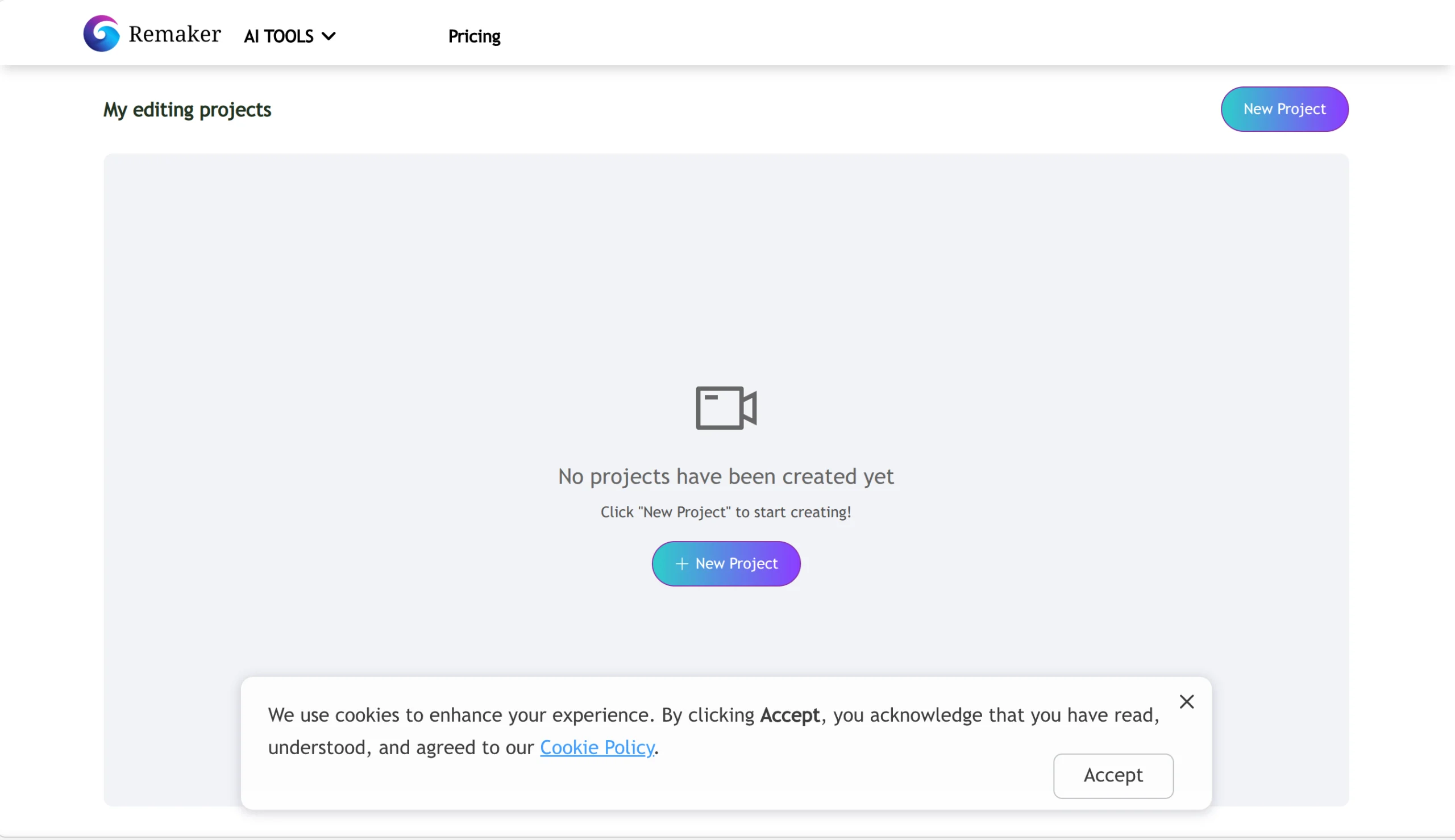 online video editor of remaker ai