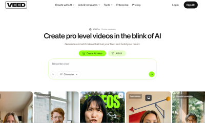 veed io website screenshot