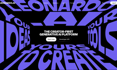 Leonardo AI Website Screenshot