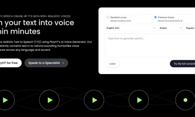 PlayHT website screenshot